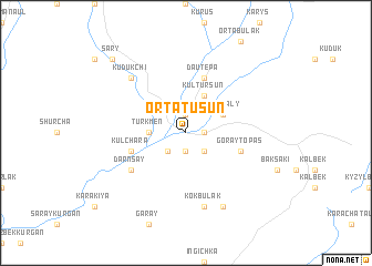 map of Orta-Tusun