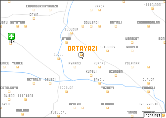 map of Ortayazı