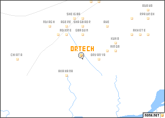 map of Ortech