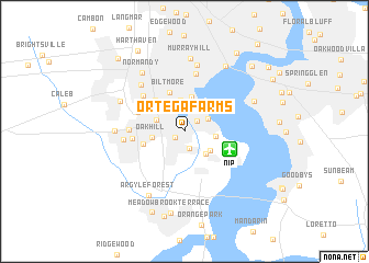 map of Ortega Farms