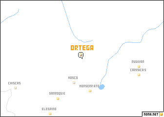 map of Ortega