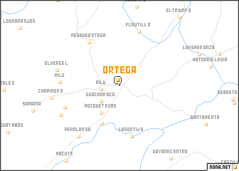 map of Ortega