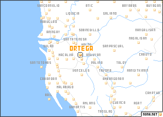 map of Ortega