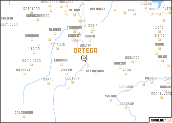 map of Ortega