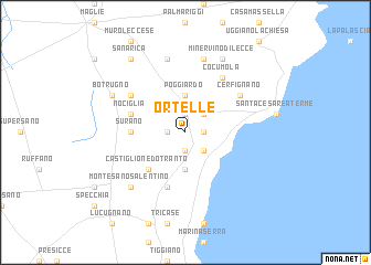 map of Ortelle