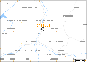 map of Ortells