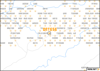 map of Ortese