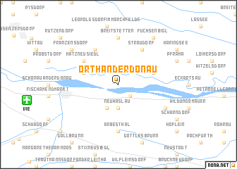 map of Orth an der Donau