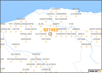 map of Orthés