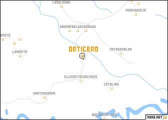 map of Orticero