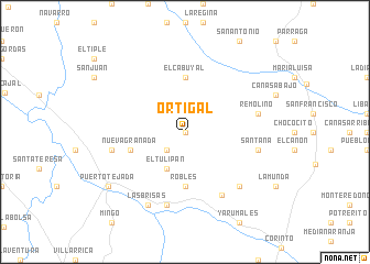map of Ortigal