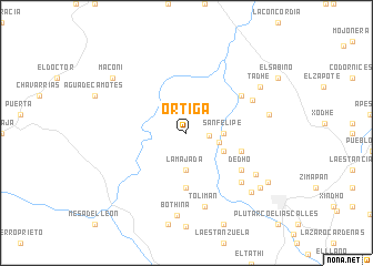 map of Ortiga