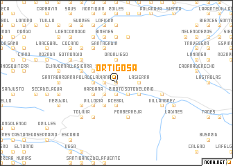 map of Ortigosa