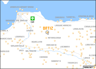 map of Ortíz