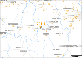 map of Ortiz