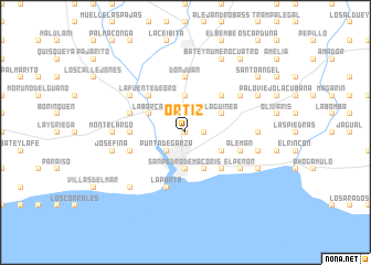 map of Ortiz