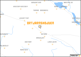 map of Örtjärnshöjden