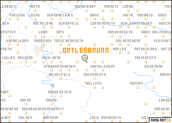 map of Ortlesbrunn