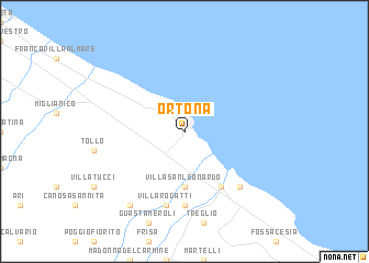 map of Ortona