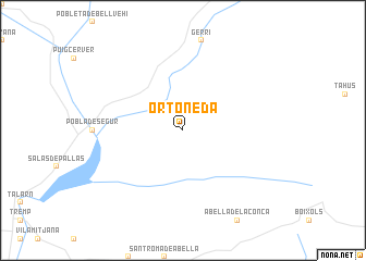 map of Ortoneda