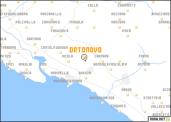 map of Ortonovo