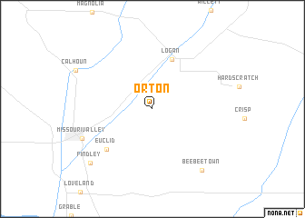 map of Orton