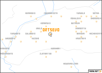 map of Ortsevo