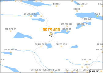 map of Ortsjön