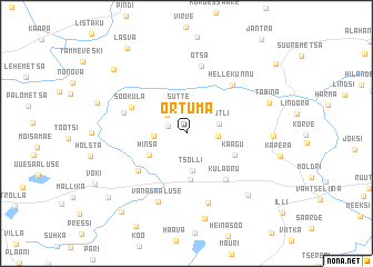 map of Ortuma