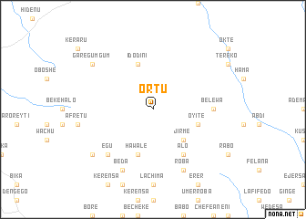 map of Ortu
