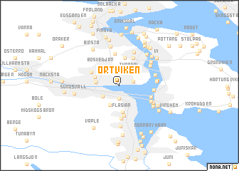 map of Ortviken