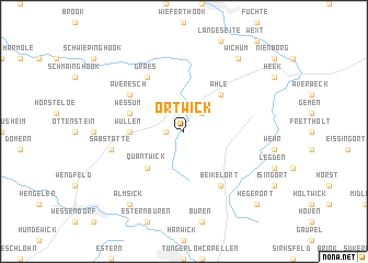 map of Ortwick