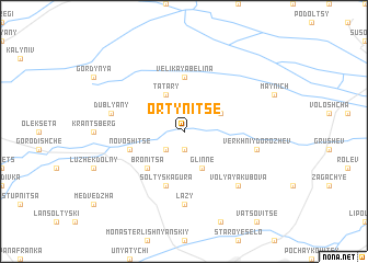 map of Ortynitse