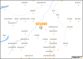 map of Oruabe