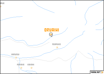 map of Oruaiwi