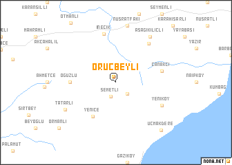 map of Oruçbeyli