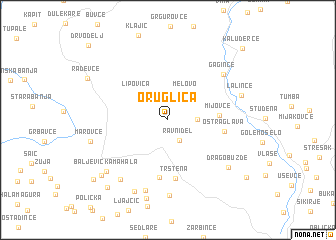 map of Oruglica