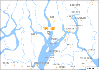 map of Orukiri