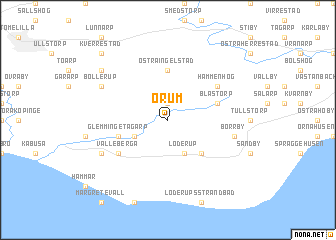 map of Örum