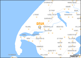 map of Ørum