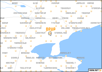 map of Orup