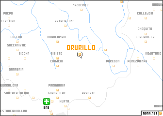 map of Orurillo