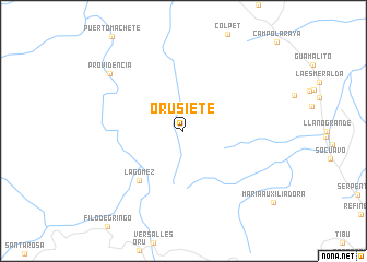 map of Orusiete