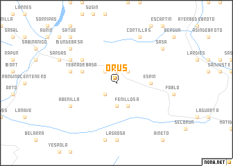 map of Orús