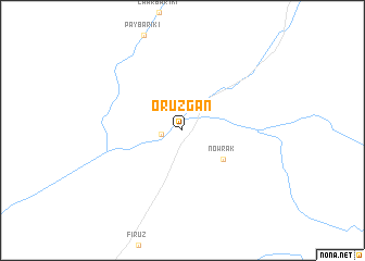 map of Orūzgān