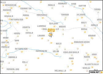 map of Oru