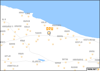 map of Oru