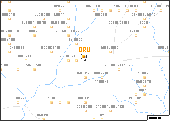 map of Oru