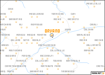 map of Orvano