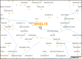 map of Orvelte